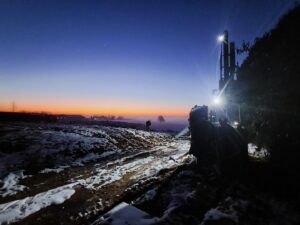 Bij Geo-Project laten we ons niet zomaar tegenhouden door een beetje vriesweer.